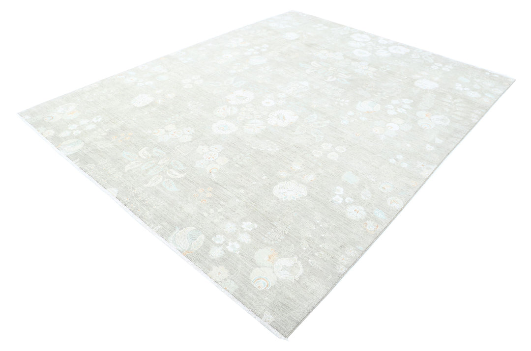 Hand Knotted Artemix Wool & Silk Rug 7' 7" x 9' 8" - No. AT62451