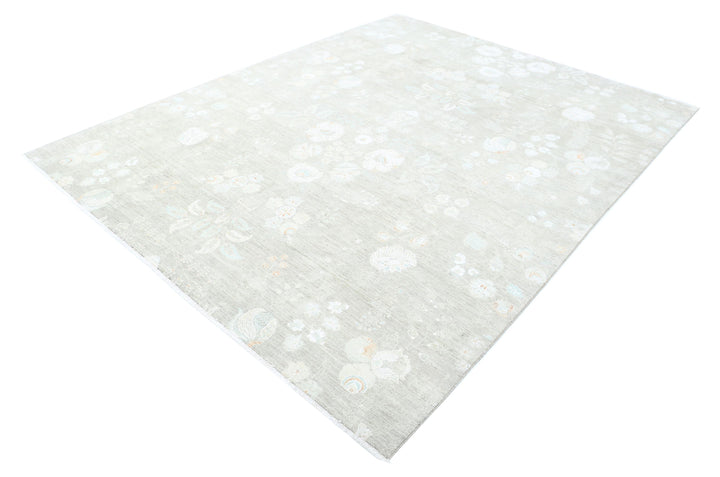 Hand Knotted Artemix Wool & Silk Rug 7' 7" x 9' 8" - No. AT62451