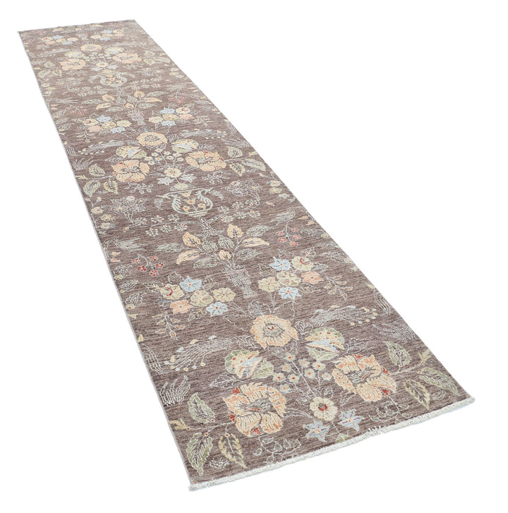 Hand Knotted Artemix Wool Rug 2' 9" x 11' 8" - No. AT65923