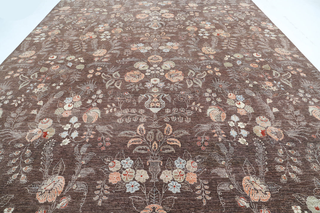 Hand Knotted Artemix Wool Rug 11' 11" x 14' 9" - No. AT21142