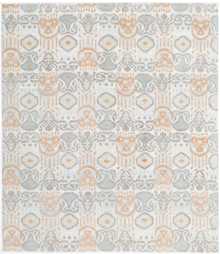 Hand Knotted Art & Craft Wool Rug 8' 1" x 9' 6" - No. AT91286