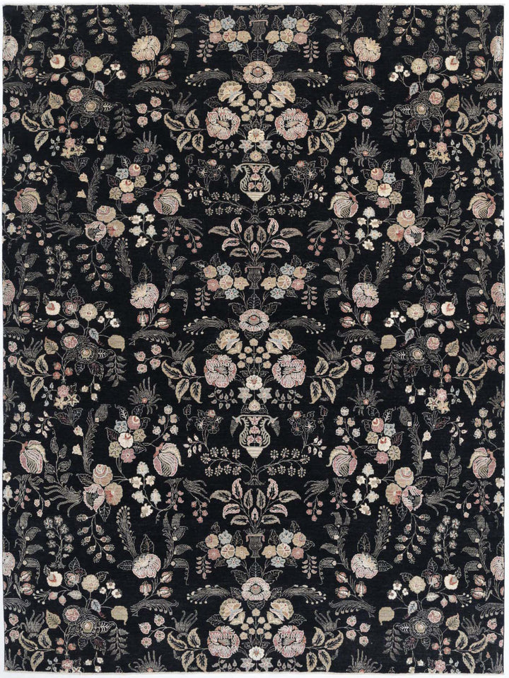 Hand Knotted Artemix Wool Rug 9' 8" x 13' 4" - No. AT38626