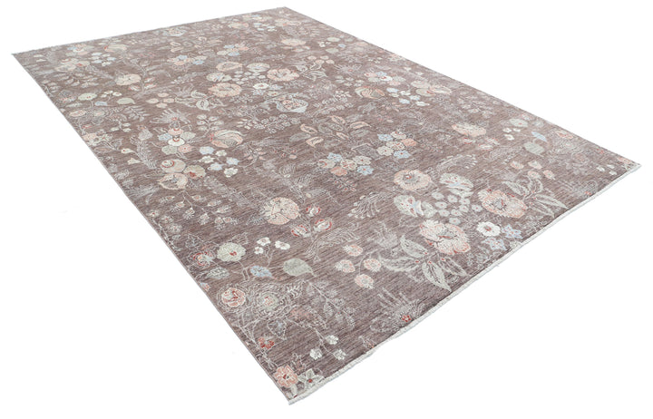 Hand Knotted Artemix Wool Rug 7' 9" x 10' 11" - No. AT99127
