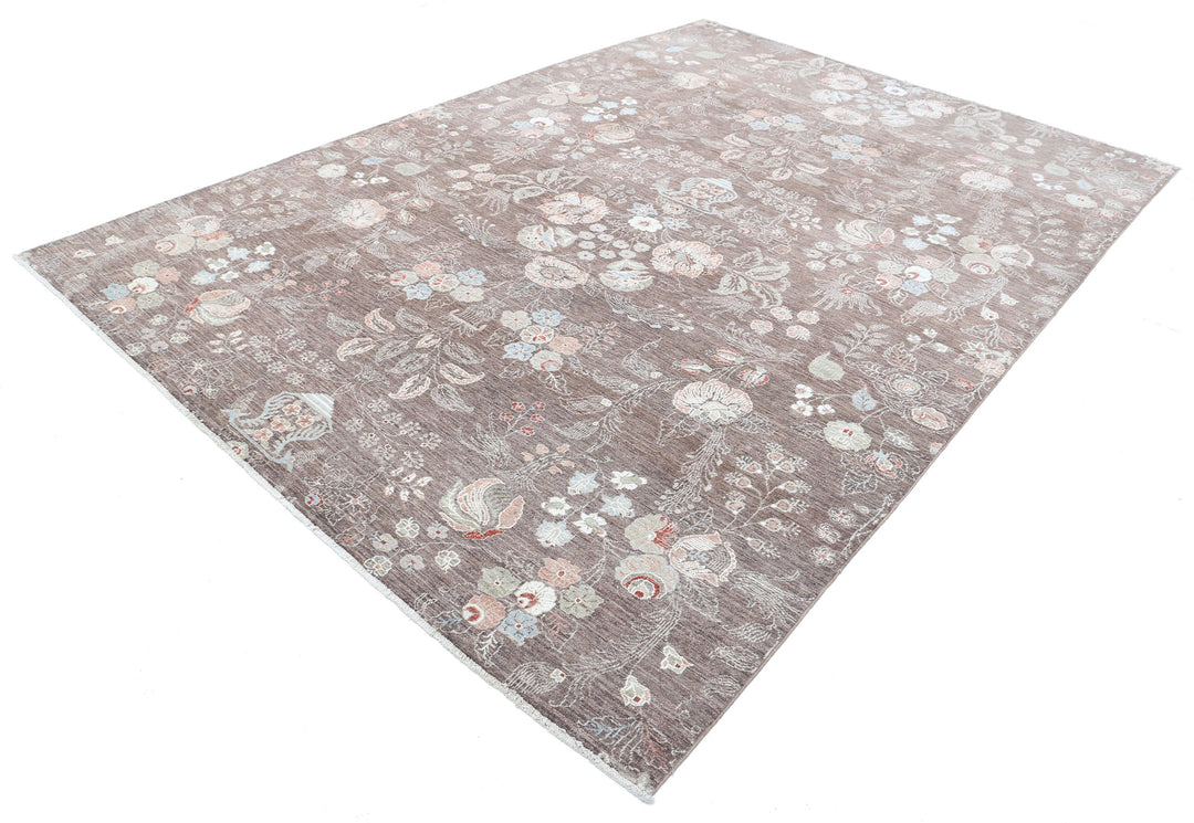 Hand Knotted Artemix Wool Rug 7' 9" x 10' 11" - No. AT99127