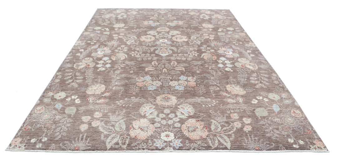 Hand Knotted Artemix Wool Rug 7' 9" x 10' 11" - No. AT99127