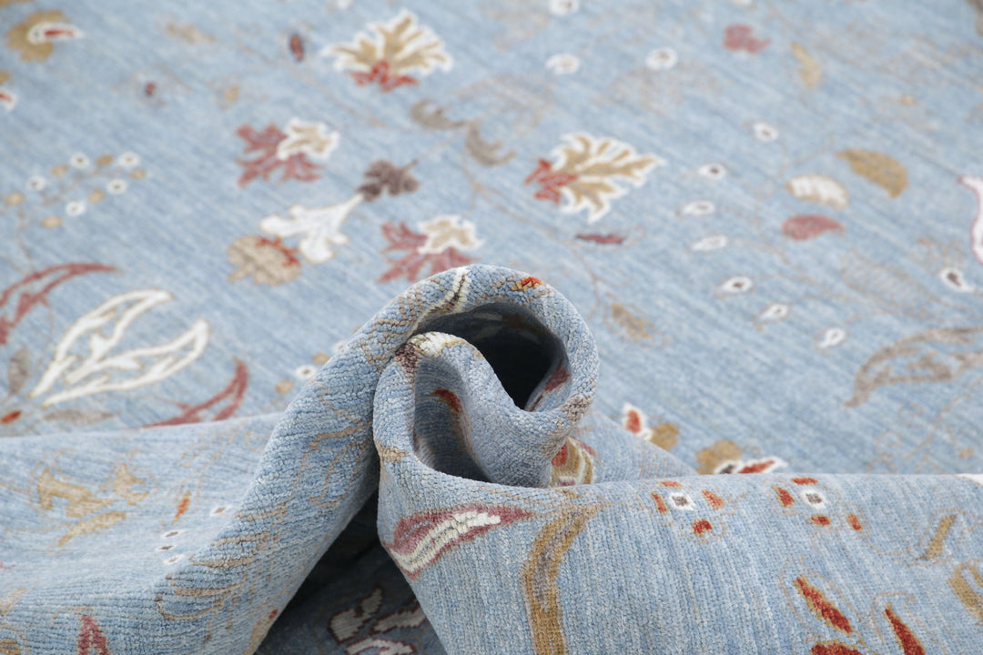 Hand Knotted Artemix Wool & Silk Rug 8' 11" x 11' 7" - No. AT24854