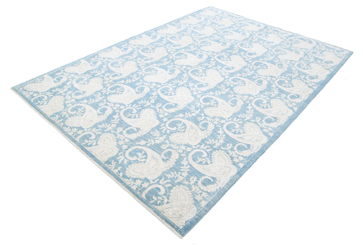 Hand Knotted Serenity Artemix Wool Rug 6' 4" x 9' 9" - No. AT48708