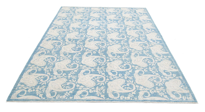 Hand Knotted Serenity Artemix Wool Rug 6' 4" x 9' 9" - No. AT48708