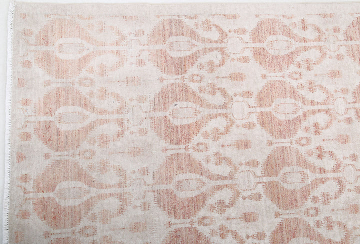 Hand Knotted Ikat Wool Rug 12' 1" x 17' 5" - No. AT19966