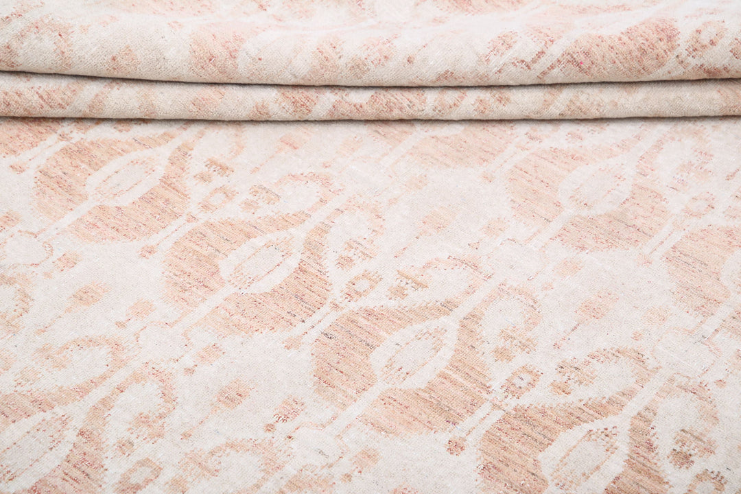 Hand Knotted Ikat Wool Rug 12' 1" x 17' 5" - No. AT19966