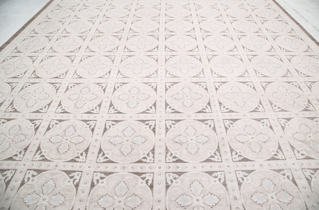 Hand Knotted Artemix Wool Rug 12' 10" x 17' 1" - No. AT62309