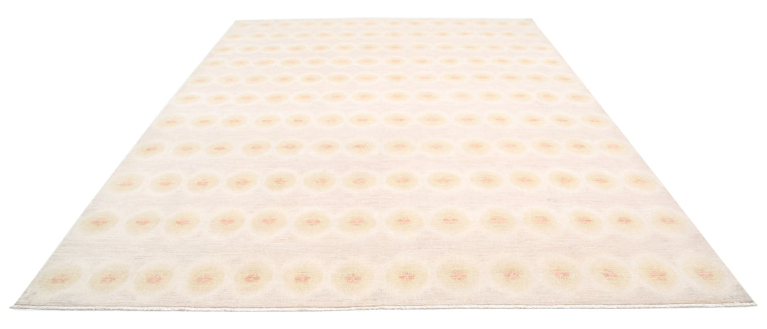 Hand Knotted Ikat Wool Rug 9' 2" x 12' 1" - No. AT95723