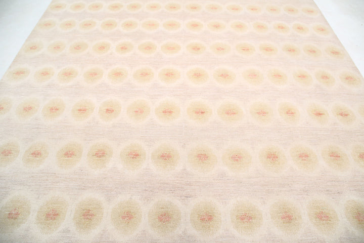 Hand Knotted Ikat Wool Rug 9' 2" x 12' 1" - No. AT95723