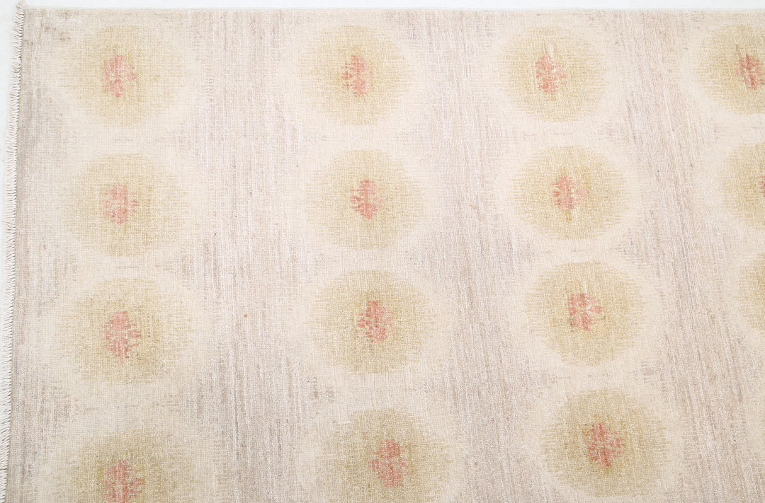 Hand Knotted Ikat Wool Rug 9' 2" x 12' 1" - No. AT95723