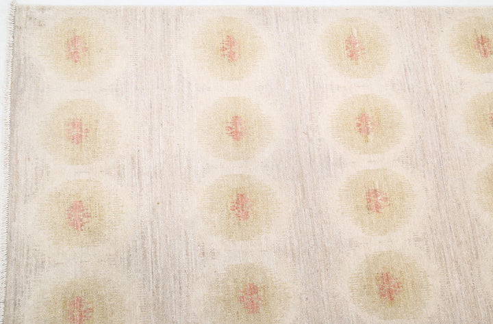 Hand Knotted Ikat Wool Rug 9' 2" x 12' 1" - No. AT95723