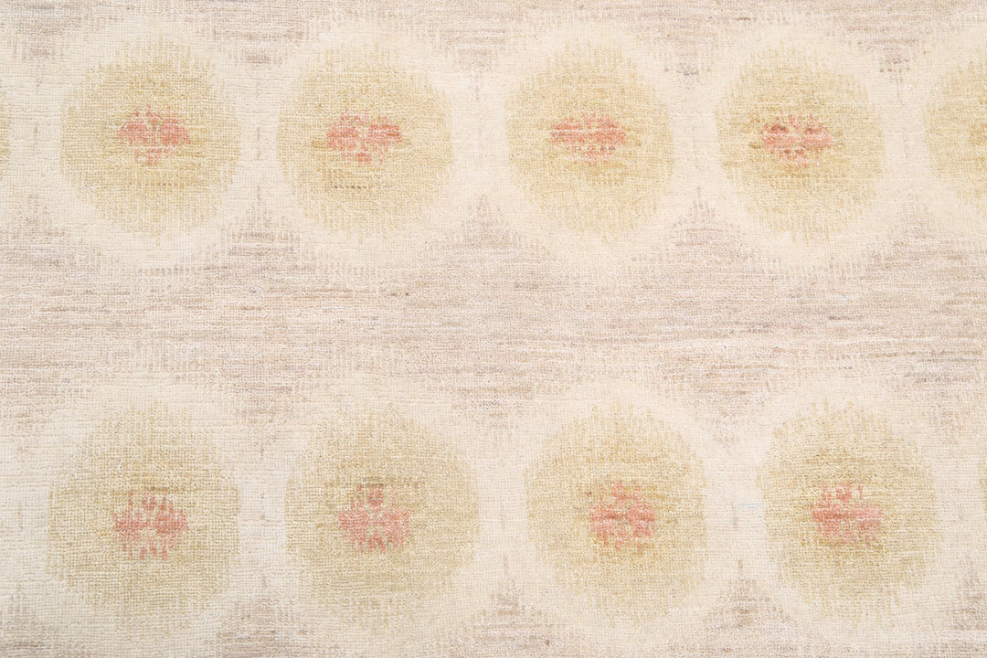 Hand Knotted Ikat Wool Rug 9' 2" x 12' 1" - No. AT95723