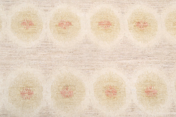 Hand Knotted Ikat Wool Rug 9' 2" x 12' 1" - No. AT95723