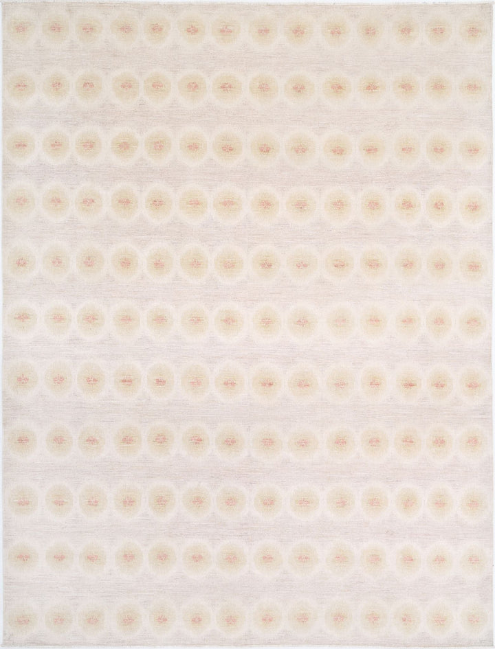 Hand Knotted Ikat Wool Rug 9' 2" x 12' 1" - No. AT95723
