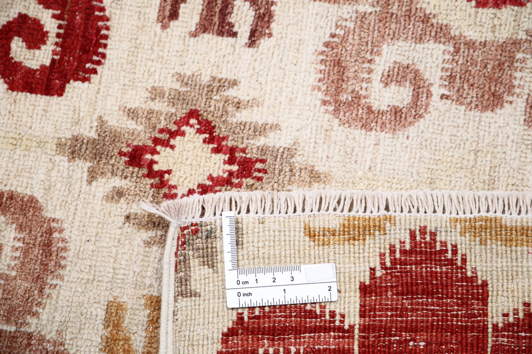 Hand Knotted Ikat Wool Rug 8' 9" x 11' 3" - No. AT78216