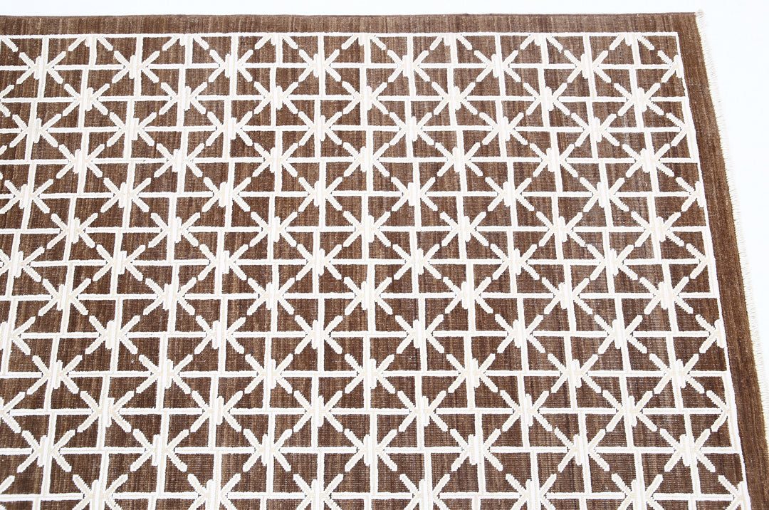 Hand Knotted Artemix Wool & Cotton Rug 8' 11" x 11' 2" - No. AT86532