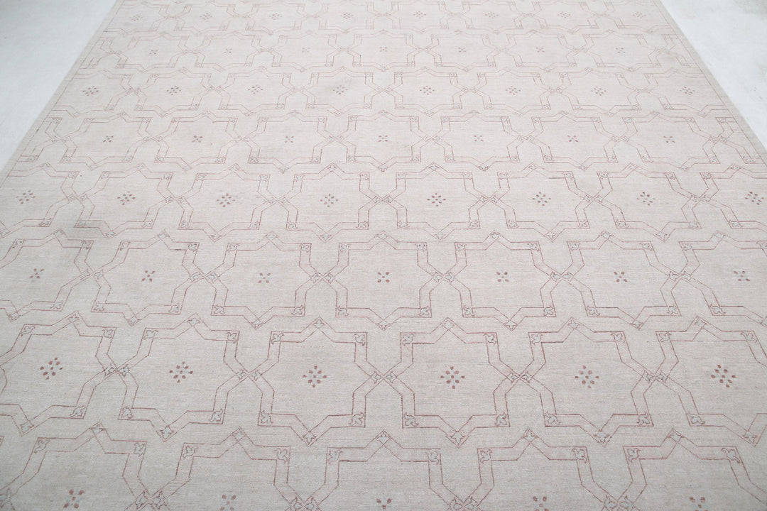 Hand Knotted Artemix Wool Rug 8' 10" x 11' 6" - No. AT95245