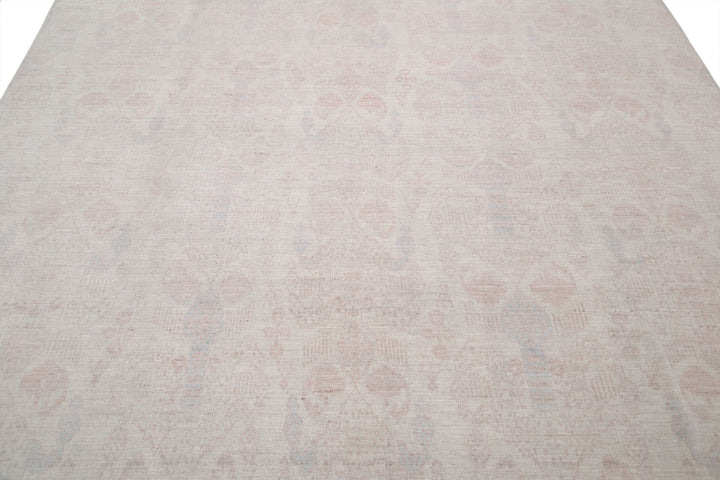 Hand Knotted Ikat Wool Rug 8' 0" x 9' 9" - No. AT96290