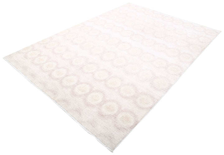 Hand Knotted Ikat Wool Rug 6' 1" x 8' 7" - No. AT51801