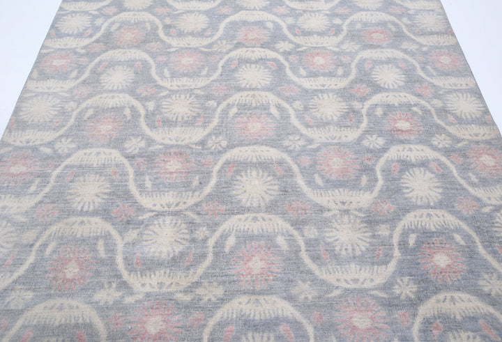 Hand Knotted Artemix Wool Rug 6' 2" x 9' 2" - No. AT37922
