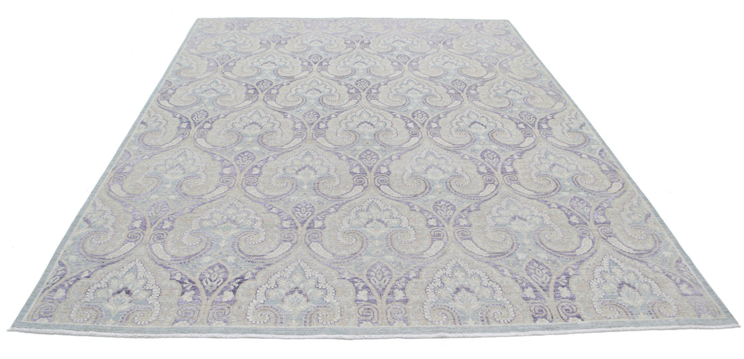 Hand Knotted Artemix Wool Rug 7' 10" x 9' 10" - No. AT45082