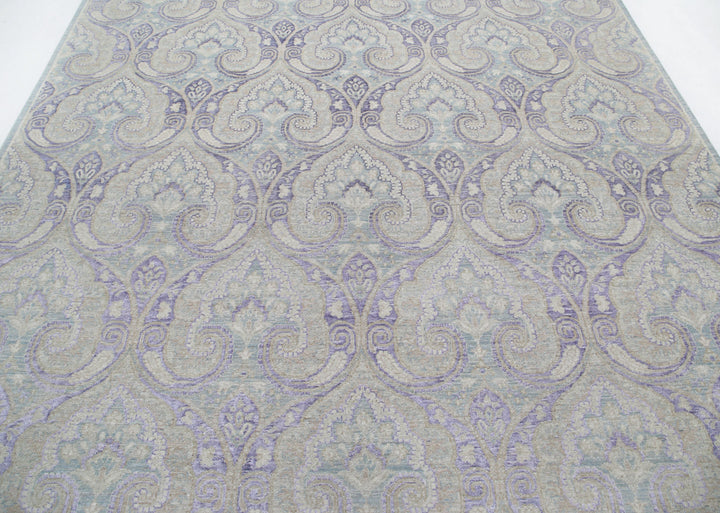 Hand Knotted Artemix Wool Rug 7' 10" x 9' 10" - No. AT45082