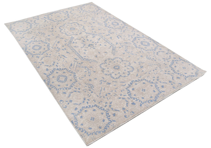 Hand Knotted Serenity Artemix Wool Rug 4' 10" x 7' 2" - No. AT41768