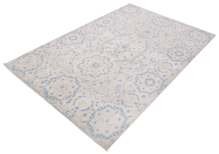 Hand Knotted Serenity Artemix Wool Rug 4' 10" x 7' 2" - No. AT41768