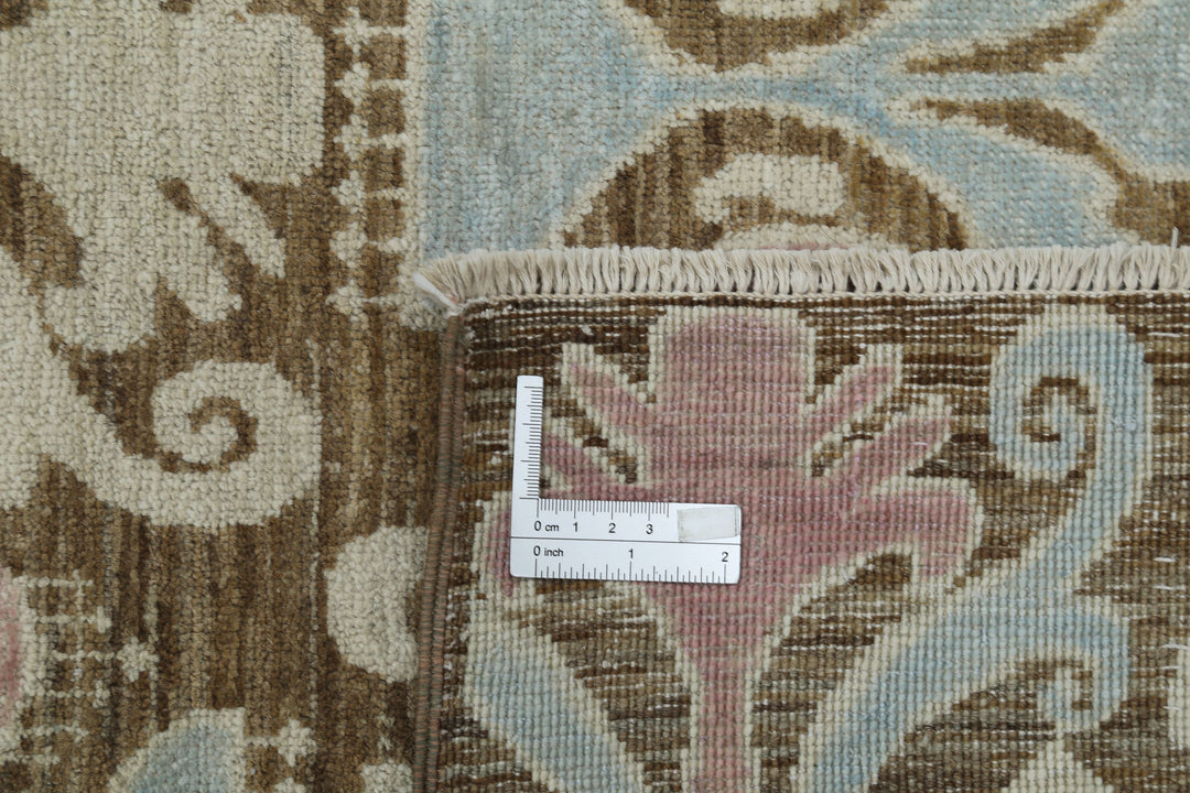 Hand Knotted Ikat Wool Rug 9' 9" x 13' 6" - No. AT30855