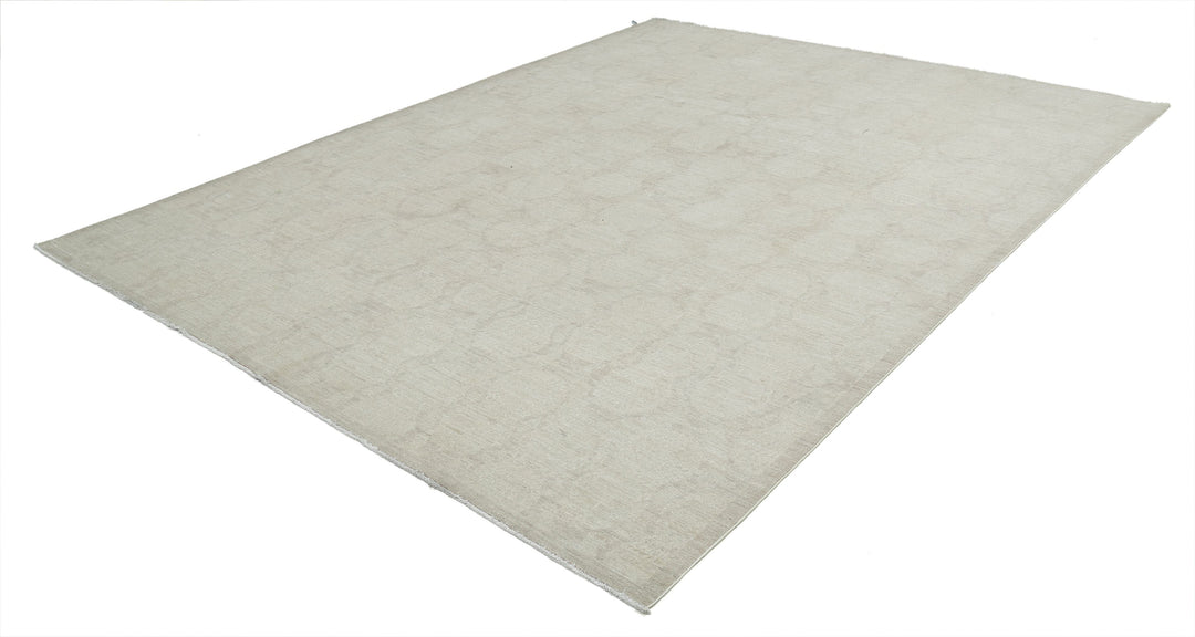 Hand Knotted Ikat Wool Rug 8' 10" x 11' 1" - No. AT12286