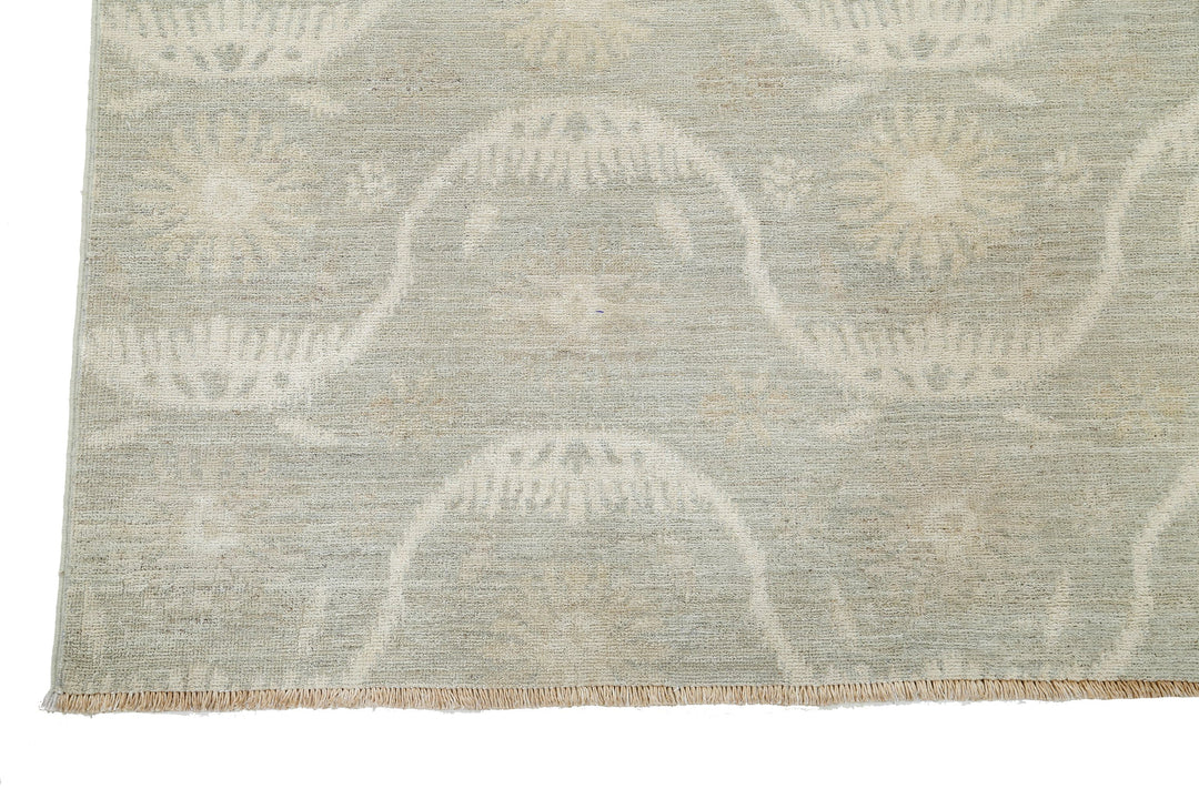 Hand Knotted Ikat Wool Rug 6' 3" x 9' 0" - No. AT78844