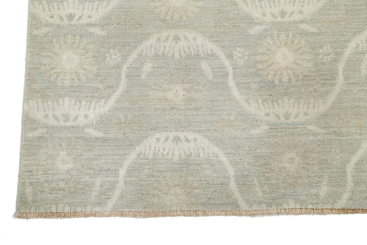 Hand Knotted Ikat Wool Rug 6' 3" x 9' 0" - No. AT78844