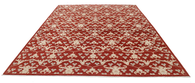 Hand Knotted Artemix Wool Rug 9' 4" x 12' 1" - No. AT33804