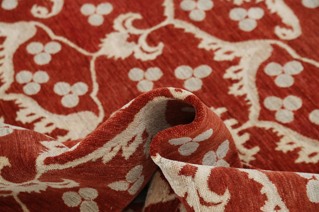 Hand Knotted Artemix Wool Rug 9' 4" x 12' 1" - No. AT33804