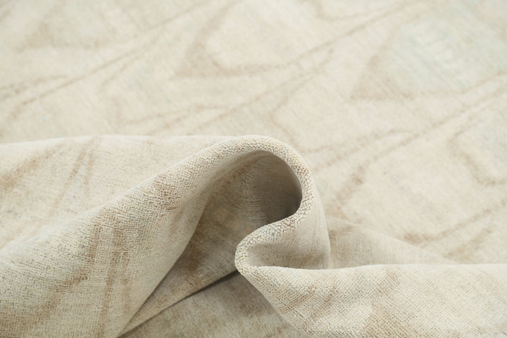 Hand Knotted Ikat Wool Rug 7' 9" x 9' 4" - No. AT22546