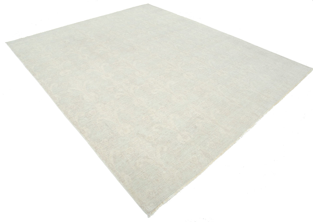 Hand Knotted Ikat Wool Rug 8' 0" x 9' 7" - No. AT99198