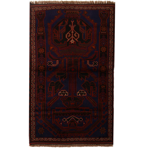Baluchi Rug 2'9" x 4'7" - No. AL45540