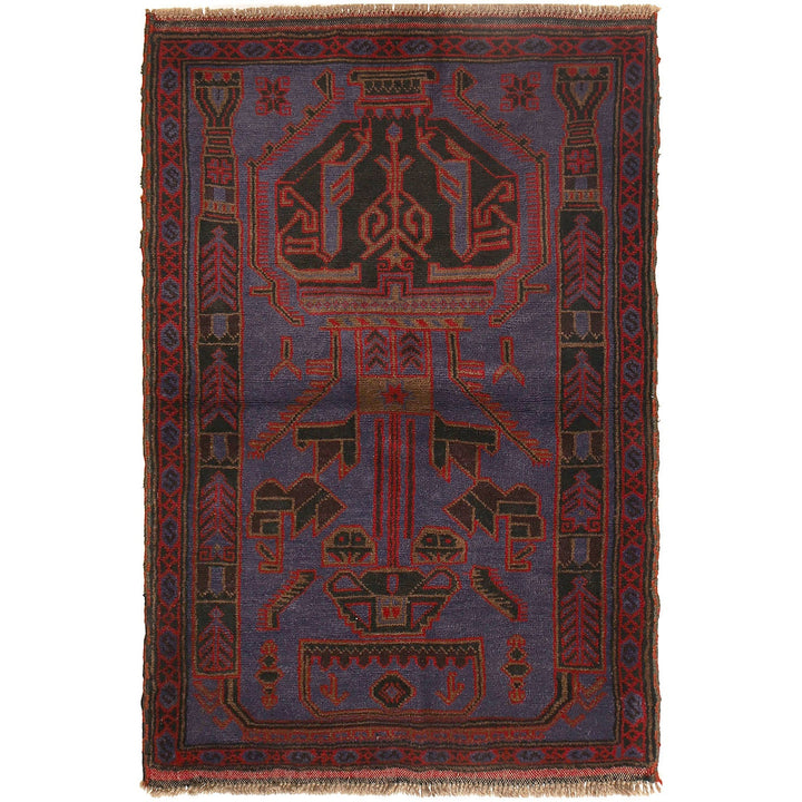 Baluchi Rug 3'1" x 4'5" - No. AL43646
