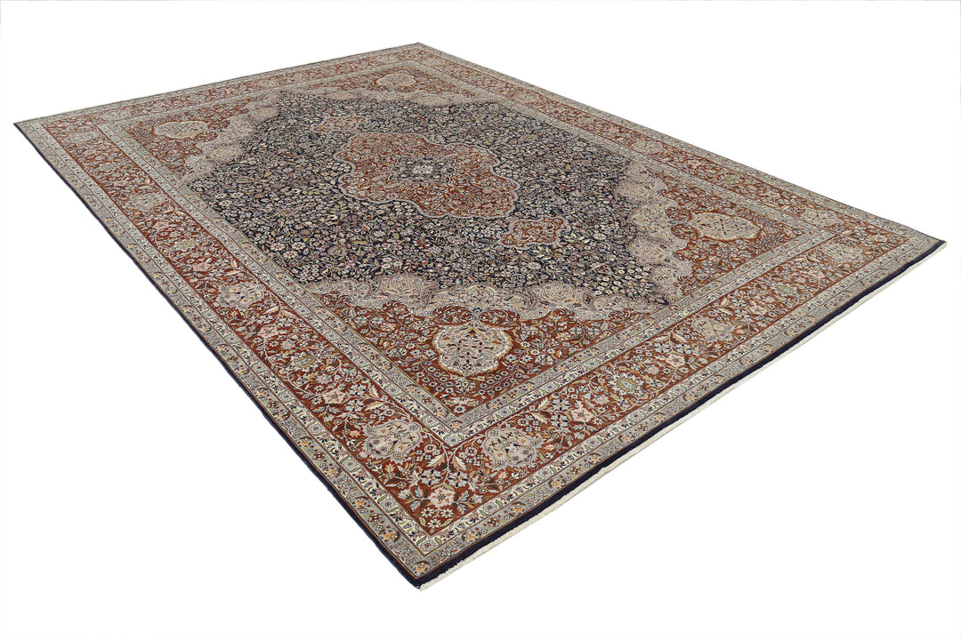 Hand Knotted Heritage Fine Persian Style Wool Rug 8' 0" x 11' 1" - No. AT22086