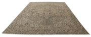 Hand Knotted Vintage Persian Heriz Wool Rug 9' 4" x 12' 8" - No. AT42319