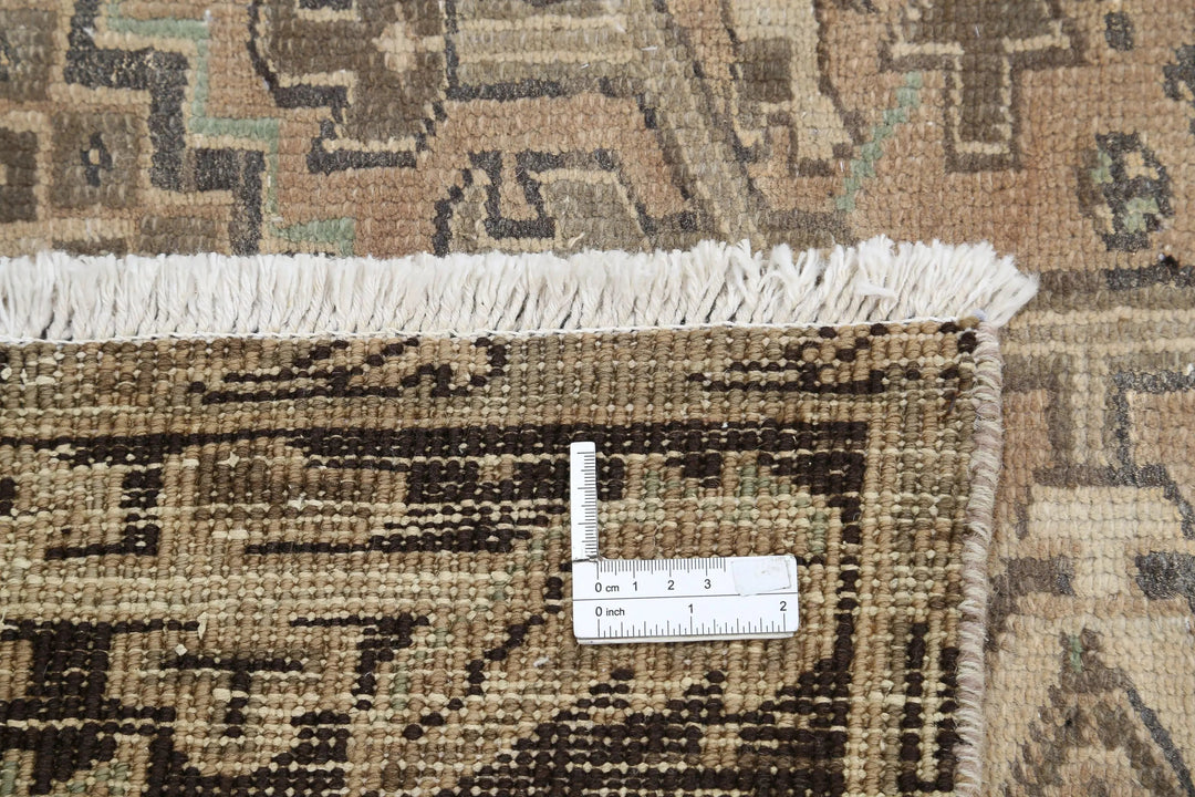 Hand Knotted Vintage Persian Heriz Wool Rug 9' 4" x 12' 8" - No. AT42319