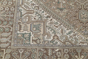 Hand Knotted Persian Heriz Wool Rug 7' 11" x 10' 8" - No. AT64019