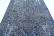 Hand Knotted Vintage Persian Heriz Wool Rug 6' 1" x 8' 9" - No. AT19919