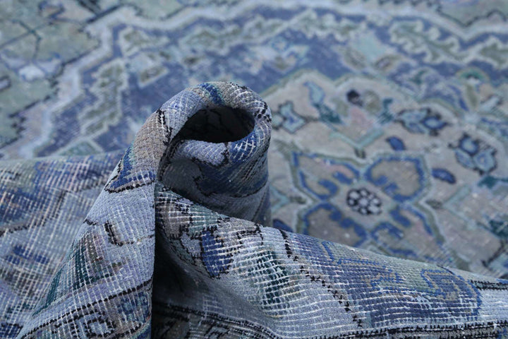 Hand Knotted Vintage Persian Heriz Wool Rug 6' 1" x 8' 9" - No. AT19919