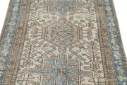 Hand Knotted Vintage Persian Heriz Wool Rug 3' 0" x 4' 5" - No. AT56643