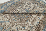Hand Knotted Vintage Persian Heriz Wool Rug 3' 0" x 4' 5" - No. AT56643
